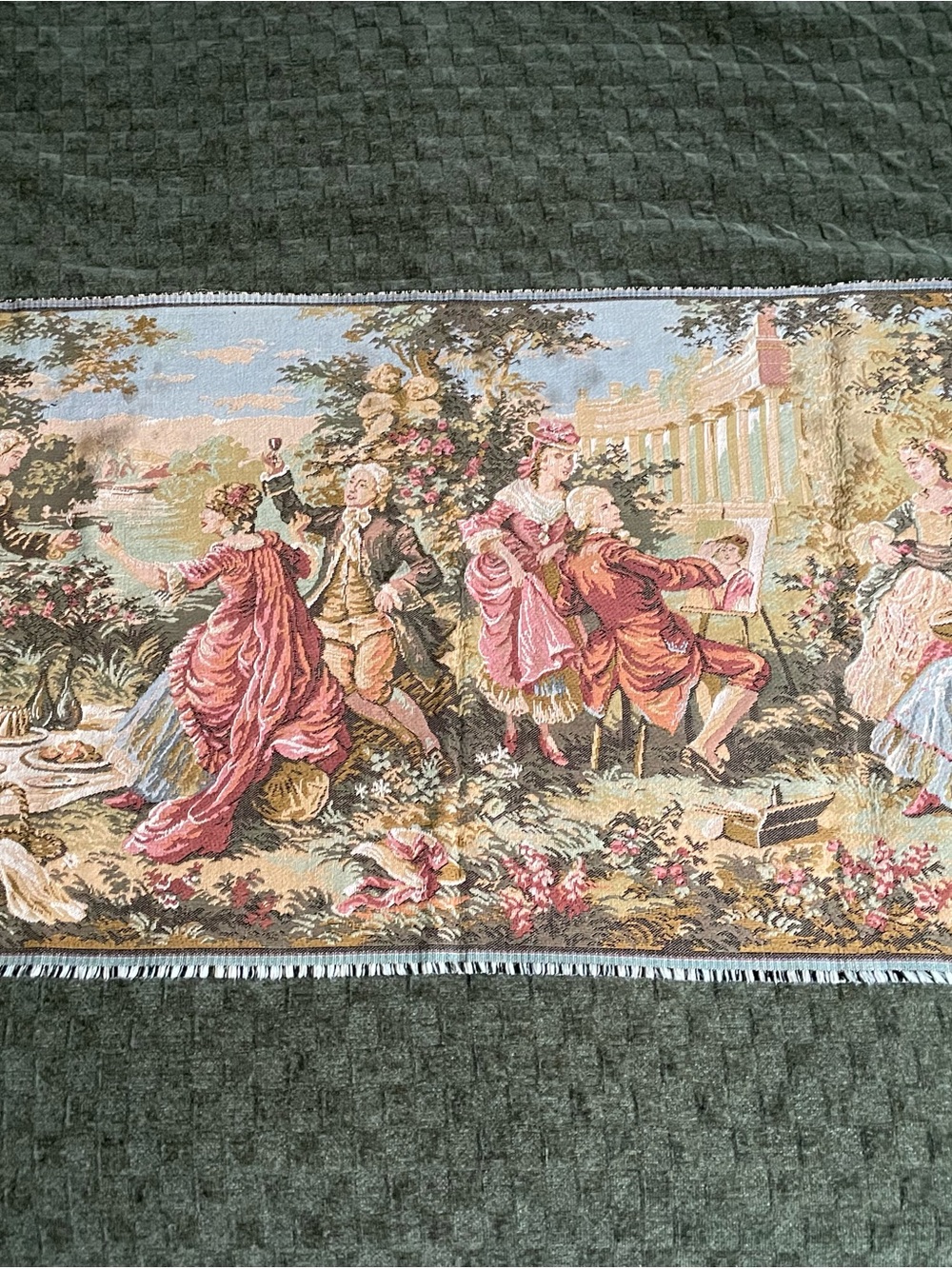Vintage French Tapestry Romantic Tapestry Home Decor Pictorial Tapestry